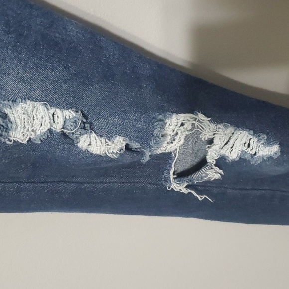 Vanilla Star jeans women's size 11 blue button-fly highrise high-rise high rise - Picture 6 of 8